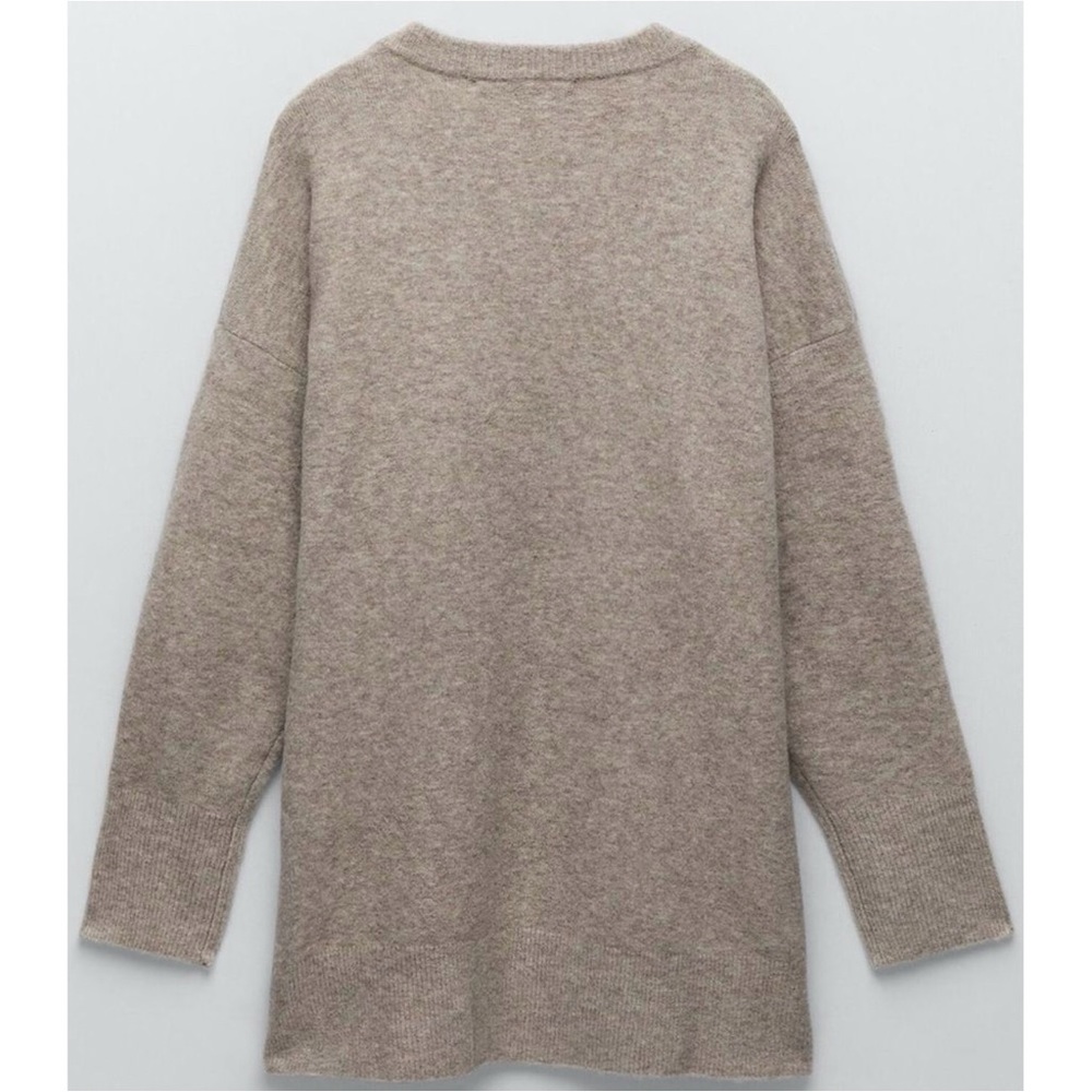 ZARA OVERSIZED KNIT SWEATER - Picture 5 of 13